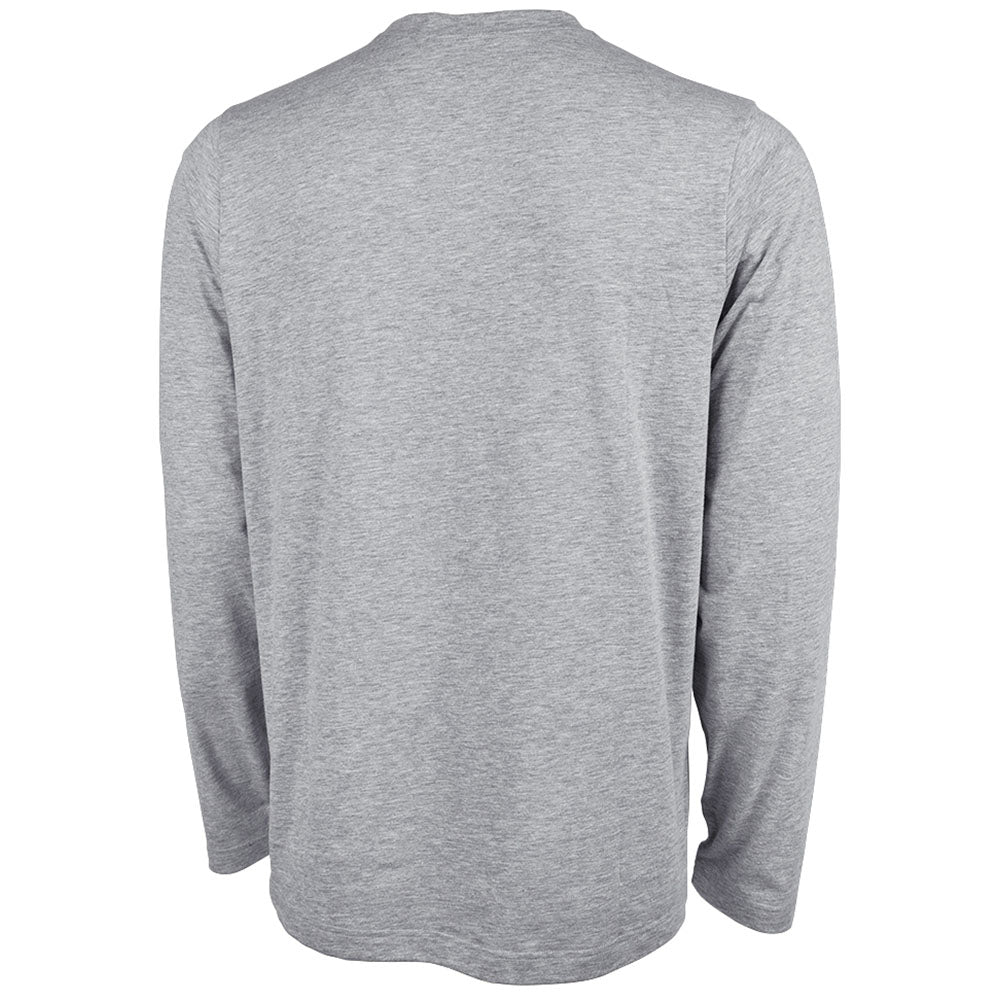 Charles River Men's Grey Comfort-Core Long-Sleeve Crew