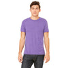 Bella + Canvas Unisex Purple Triblend Short-Sleeve T-Shirt