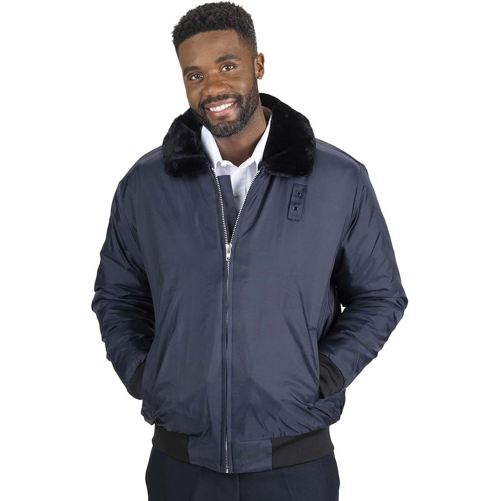 Edwards Men's Vulcan Navy Security Bomber Jacket