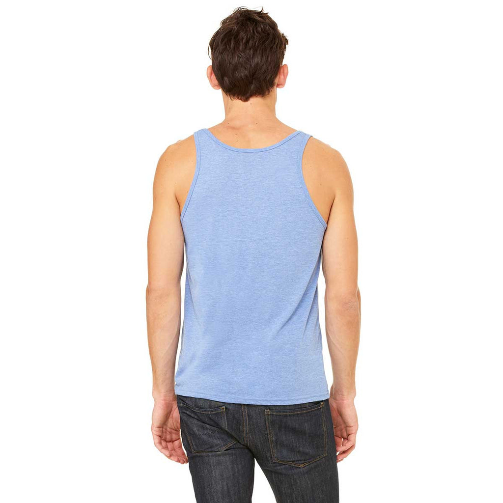 Bella + Canvas Unisex Blue Triblend Jersey Tank