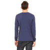 Bella + Canvas Men's Navy Jersey Long-Sleeve T-Shirt