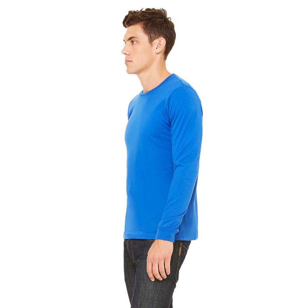 Bella + Canvas Men's True Royal Jersey Long-Sleeve T-Shirt