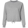 LAT Women's Heather Relaxed 3-End Boxy Fleece Crewneck Sweatshirt