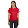 LAT Women's Red Premium Jersey T-Shirt