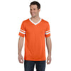 Augusta Sportswear Men's Orange/White Sleeve Stripe Jersey