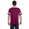 Augusta Sportswear Men's Maroon/White Sleeve Stripe Jersey