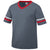 Augusta Sportswear Men's Graphite/Red/White Sleeve Stripe Jersey