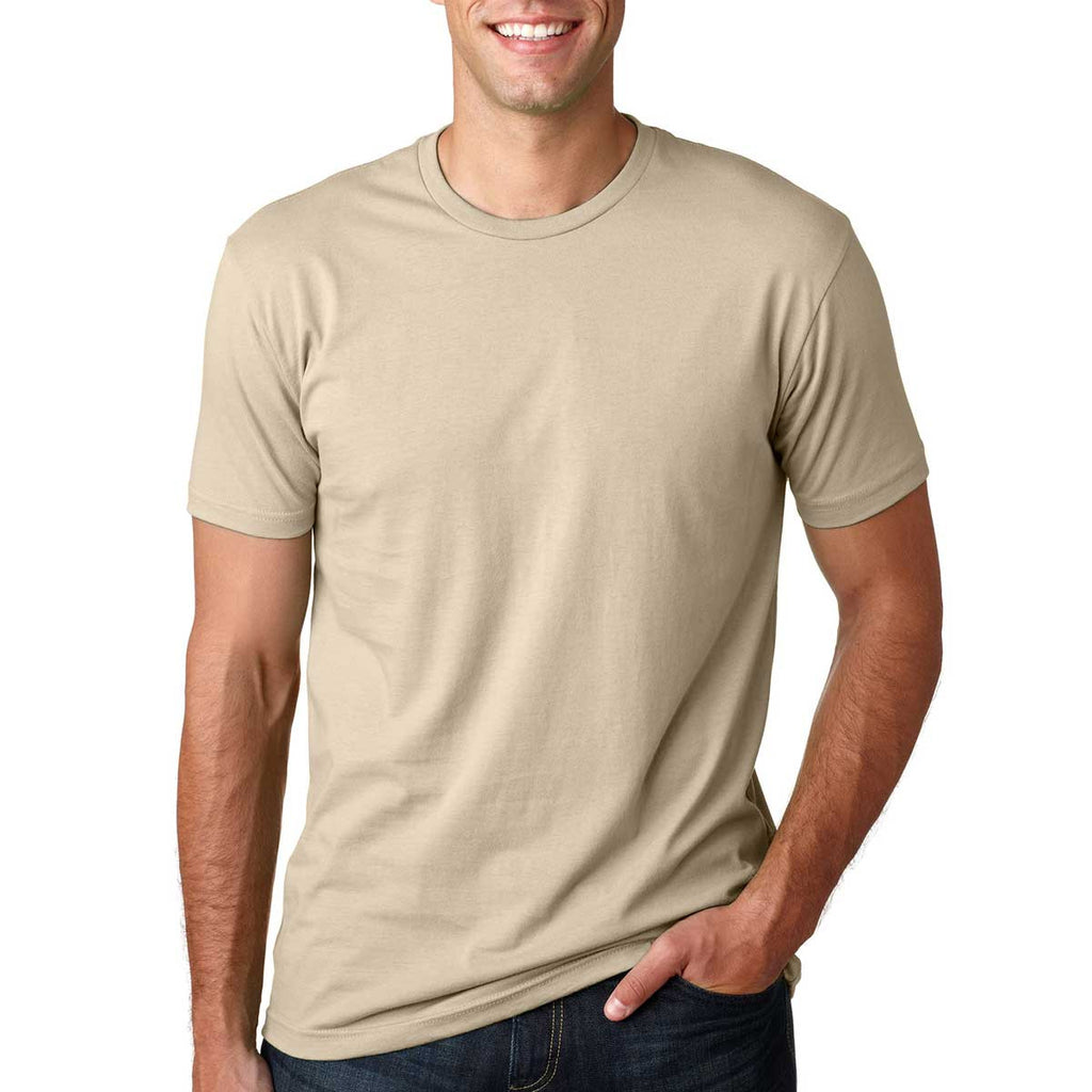 Next Level Men's Cream Premium Fitted Short-Sleeve Crew