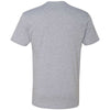 Next Level Men's Heather Grey Premium Fitted Short-Sleeve Crew