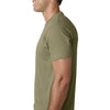 Next Level Men's Light Olive Premium Fitted Short-Sleeve Crew