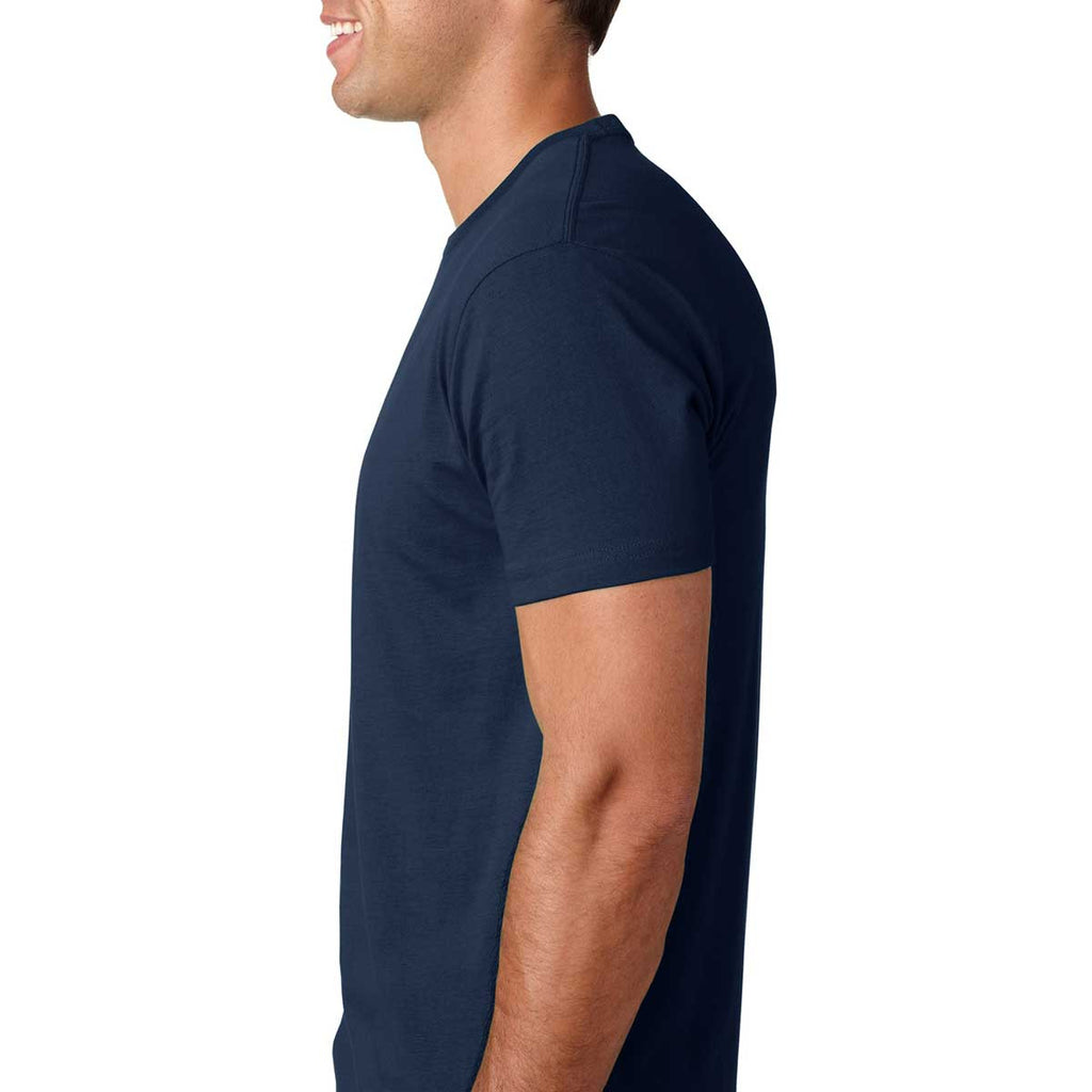 Next Level Men's Midnight Navy Premium Fitted Short-Sleeve Crew