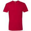 Next Level Men's Red Premium Fitted Short-Sleeve Crew