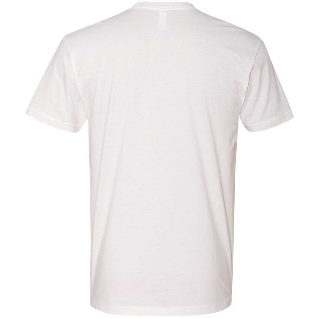 Next Level Men's White Premium Fitted Short-Sleeve Crew