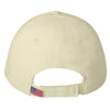 Bayside Stone/Navy USA-Made Structured Twill Cap with Sandwich Visor