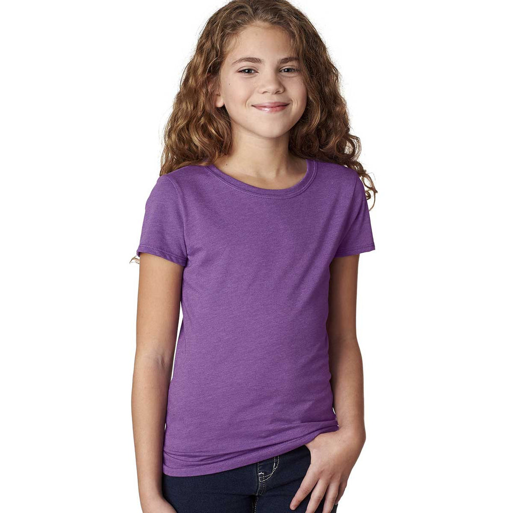 Next Level Girl's Purple Berry Princess CVC Tee