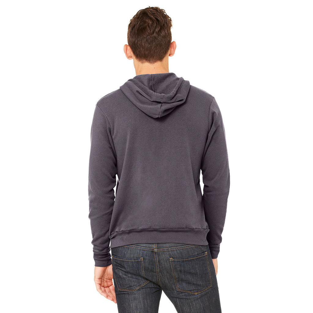 Bella + Canvas Unisex Dark Grey Full-Zip Hoodie