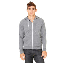 Bella + Canvas Unisex Deep Heather Sponge Fleece Full-Zip Hoodie