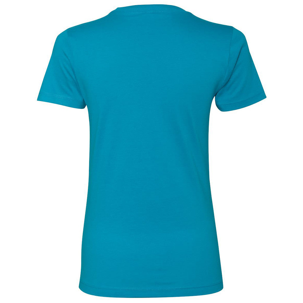 Next Level Women's Turquoise Boyfriend Tee