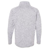 Burnside Men's Heather Grey Sweater Knit Jacket