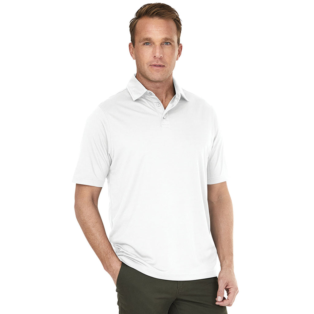 Charles River Men's White Wellesley Polo