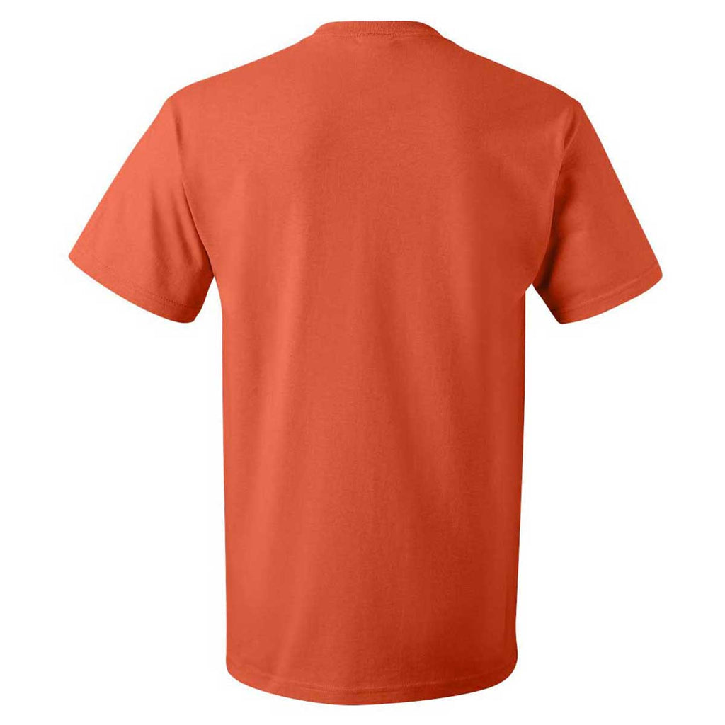 Fruit of the Loom Men's Burnt Orange HD Cotton Short Sleeve T-Shirt