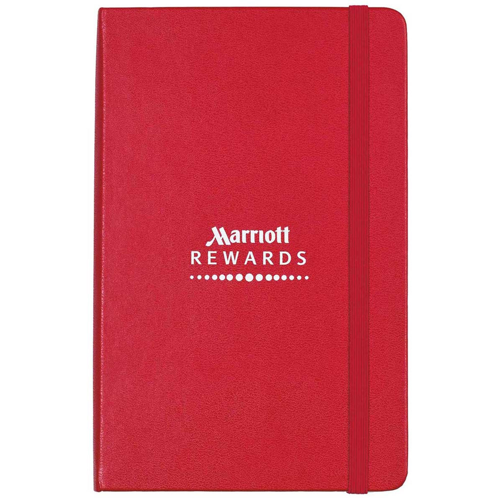 Moleskine Scarlet Red Hard Cover Ruled Medium Notebook (4.5" x 7.0")