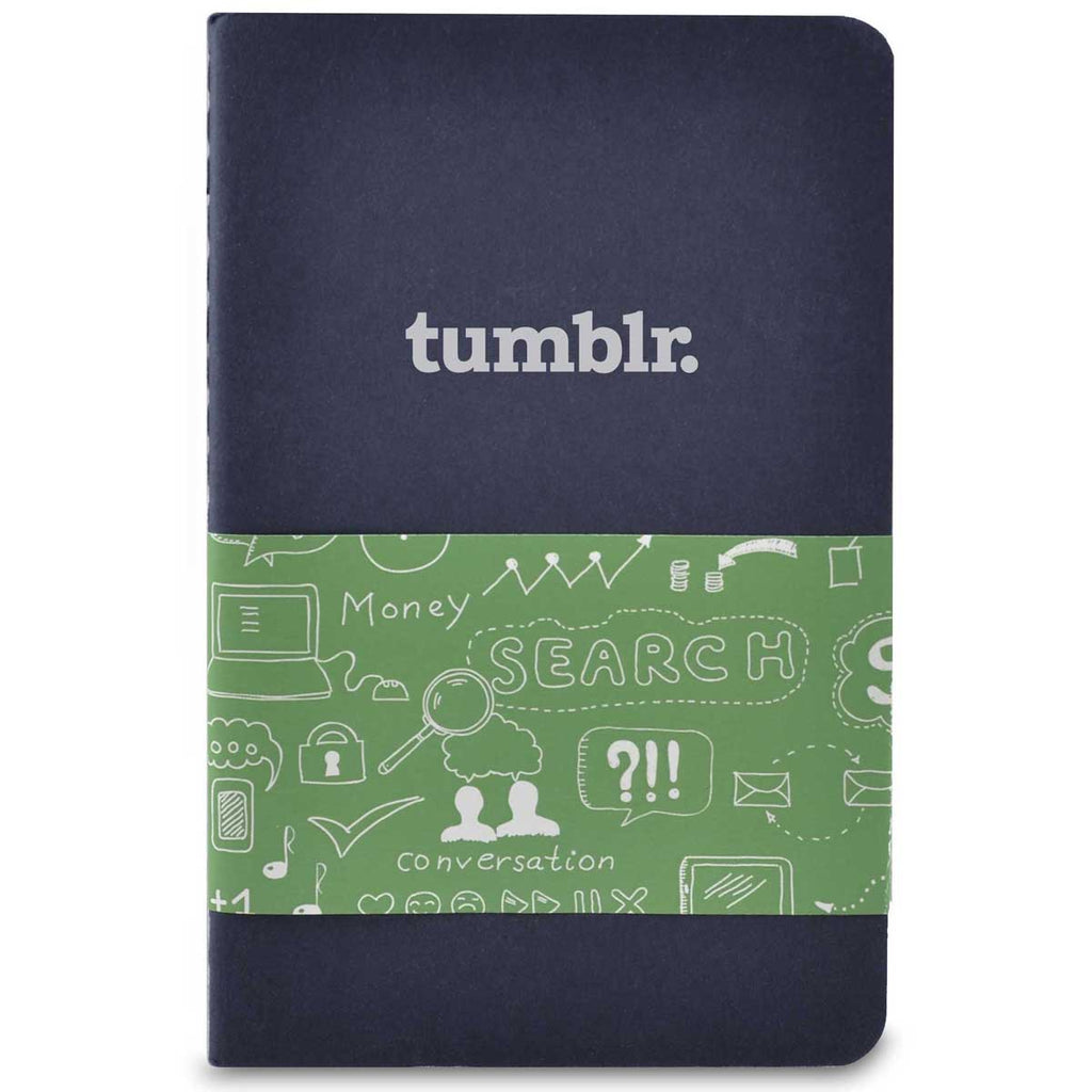 Moleskine Navy Blue Cahier Ruled Pocket Journal (3.5" x 5.5")