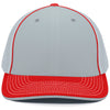 Pacific Headwear Silver/Red Universal Fitted Trucker Mesh Cap