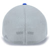 Pacific Headwear Silver/Royal Universal Fitted Trucker Mesh Cap