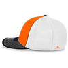 Pacific Headwear Orange/White/Black Universal Fitted Trucker Mesh Cap