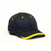 Pacific Headwear Black/Gold Lite Series Adjustable Active Cap