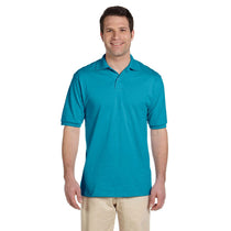 Jerzees Men's California Blue 5.6 Oz. Spotshield Jersey Polo