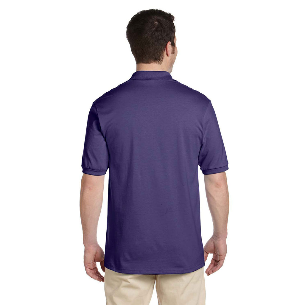 Jerzees Men's Deep Purple 5.6 Oz. Spotshield Jersey Polo