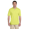 Jerzees Men's Safety Green 5.6 Oz. Spotshield Jersey Polo