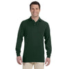 Jerzees Men's Forest Green 5.6 Oz. Spotshield Long-Sleeve Jersey Polo