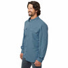 Dri Duck Men's Slate Blue Crossroads Woven Shirt