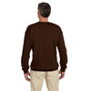 Jerzees Men's Chocolate 9.5 Oz. Super Sweats Nublend Fleece Crew