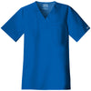 Cherokee Workwear Core Stretch Men's Royal Blue V-Neck Top