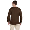 Fruit of the Loom Men's Chocolate 5 oz. HD Cotton Long-Sleeve T-Shirt