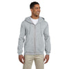 Jerzees Men's Ash 9.5 Oz. Super Sweats Nublend Fleece Full-Zip Hood