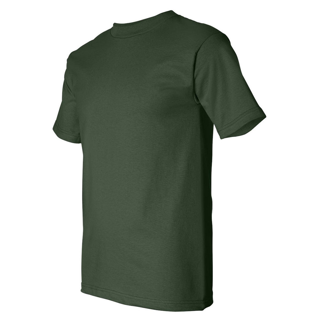 Bayside Men's Forest Green USA-Made Short Sleeve T-Shirt