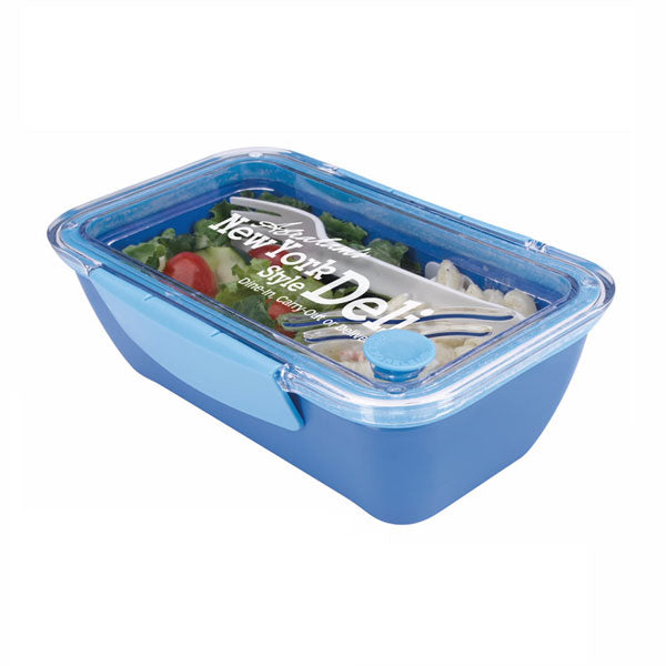 Koozie Blue Rectangle Food Container