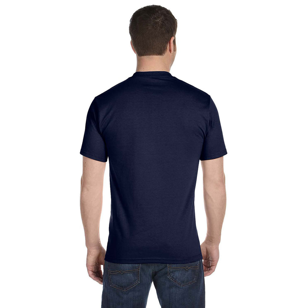 Hanes Men's Navy Tall 6.1 oz. Beefy-T