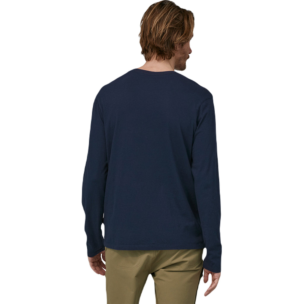 Patagonia Men's New Navy Regenerative Organic Certified Cotton Lightweight Henley