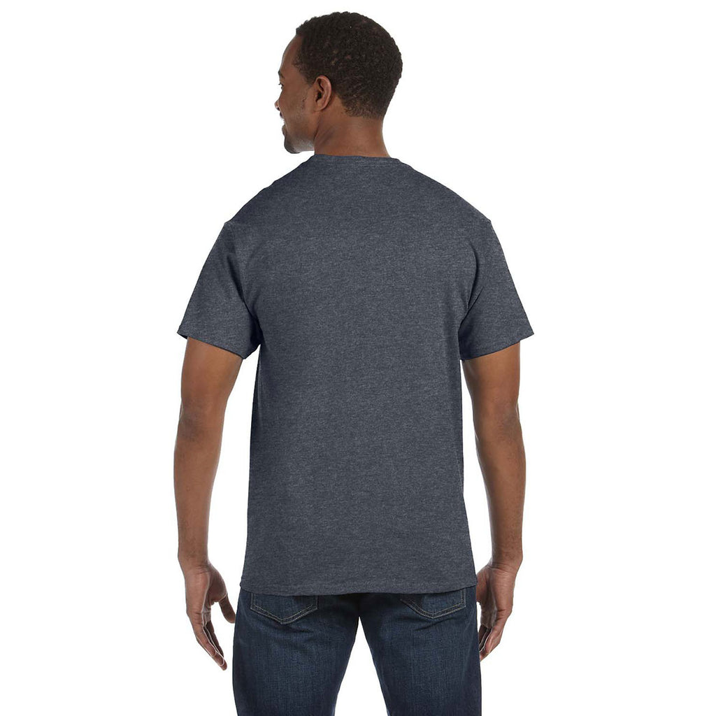 Hanes Unisex Charcoal Heather Authentic T-Shirt