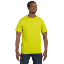 Hanes Unisex Safety Green Authentic T-Shirt