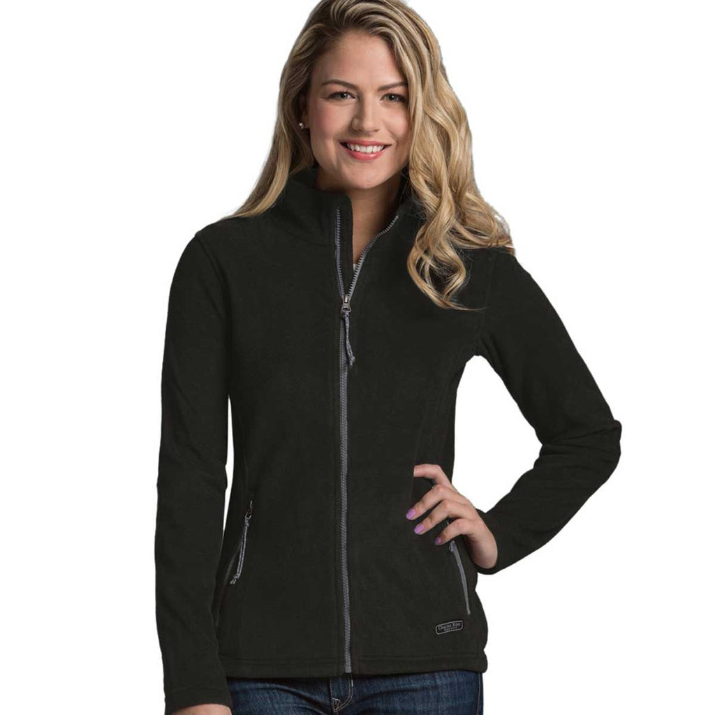 Charles River Women's Black Boundary Fleece Jacket