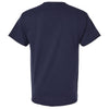 Hanes Unisex Athletic Navy Essential-T Pocket T-Shirt