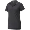 Puma Golf Women's Puma Black Heather Cloudspun Coast Polo