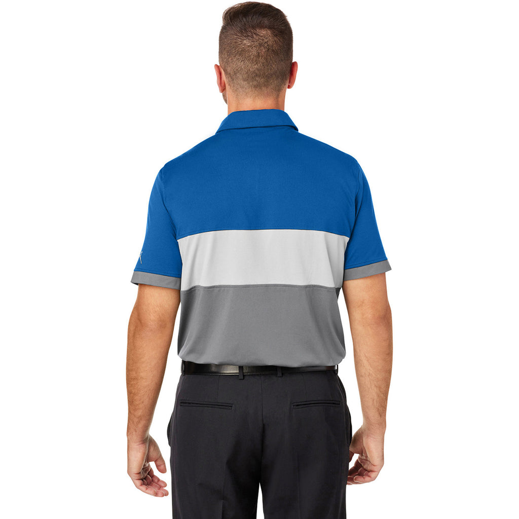 Puma Golf Men's Bright Cobalt/High Rise Cloudspun Highway Polo